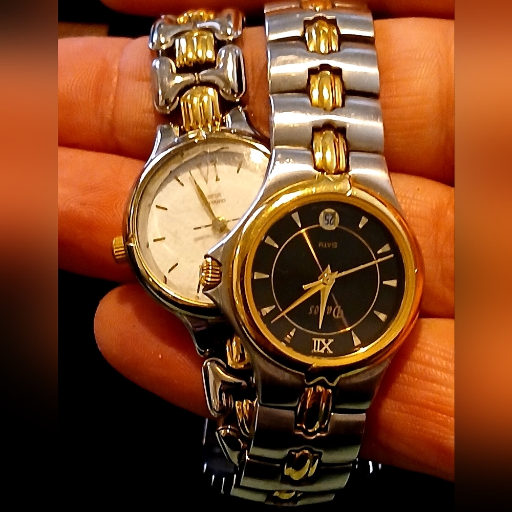 80's Style Vintage Watches Indiglo/Davos